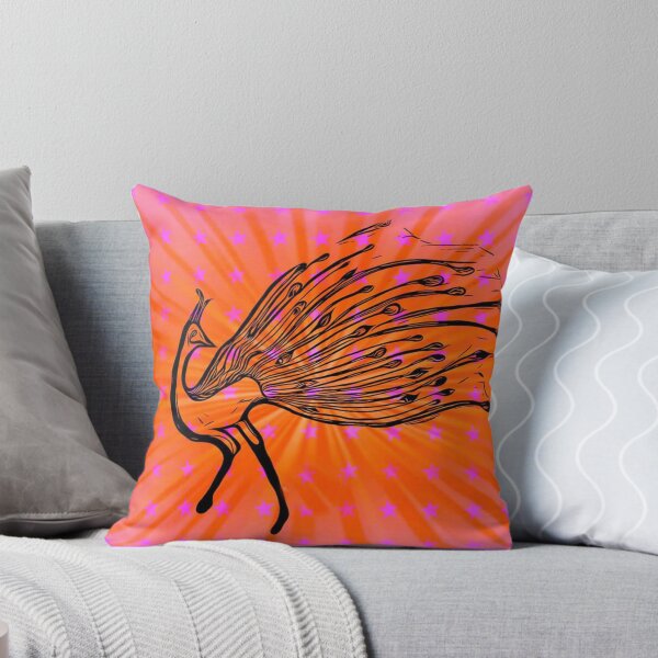 Item preview, Peacock Art Orange & Pink designed and sold by jenstar77.