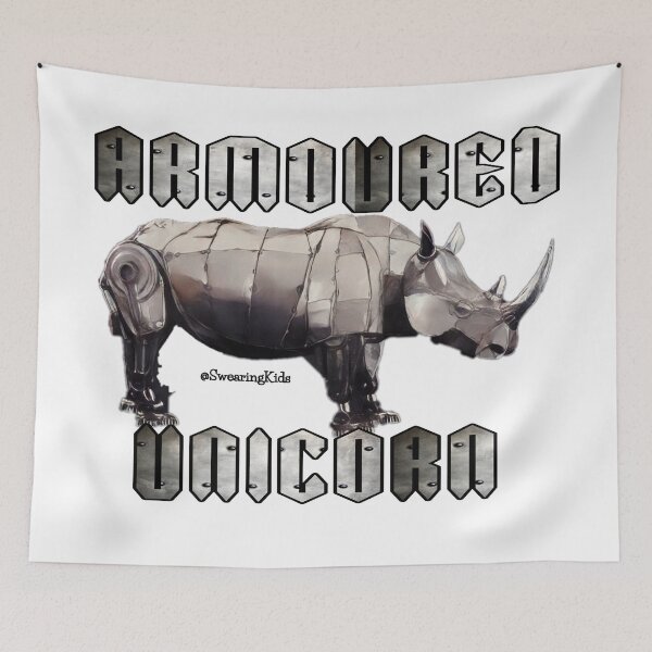 Item preview, Armoured Unicorn designed and sold by SwearingKids.