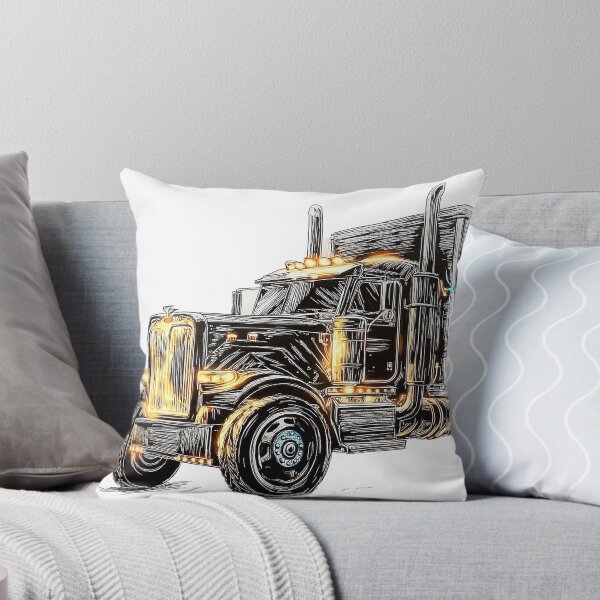 Item preview, Thunder Road - Arte digital de un camión semirremolque Peterbilt designed and sold by Piston & Palette.