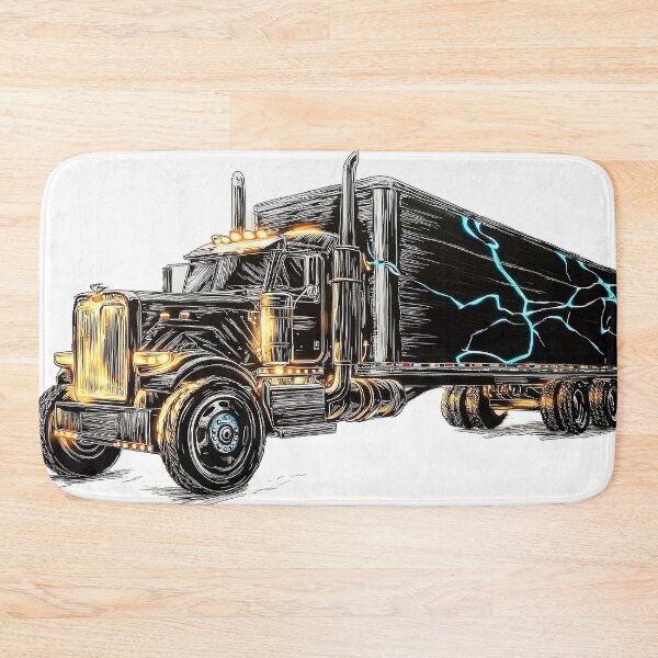 Item preview, Thunder Road - Peterbilt Semi Truck Digital Art designed and sold by Piston & Palette.