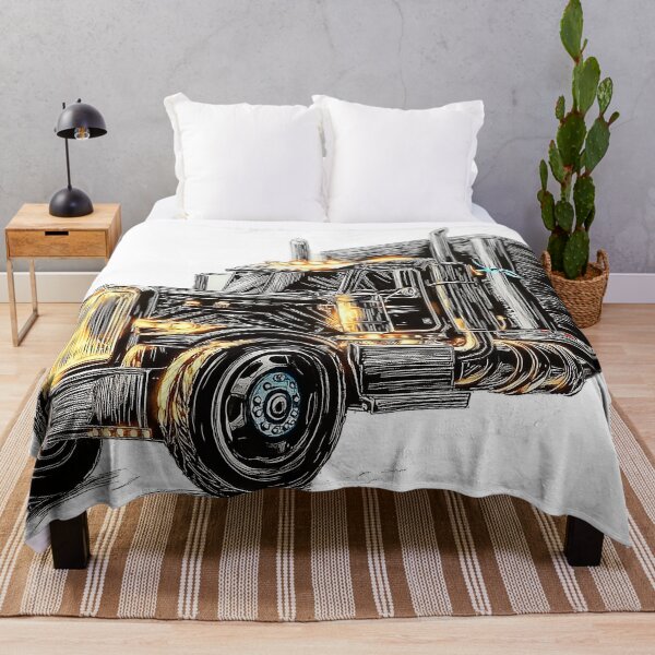 Item preview, Thunder Road - Peterbilt Semi Truck Digital Art designed and sold by Piston & Palette.