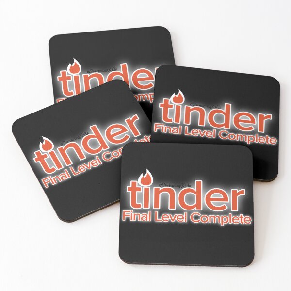 Item preview, tinder, Final Level Completed designed and sold by SwearingKids.