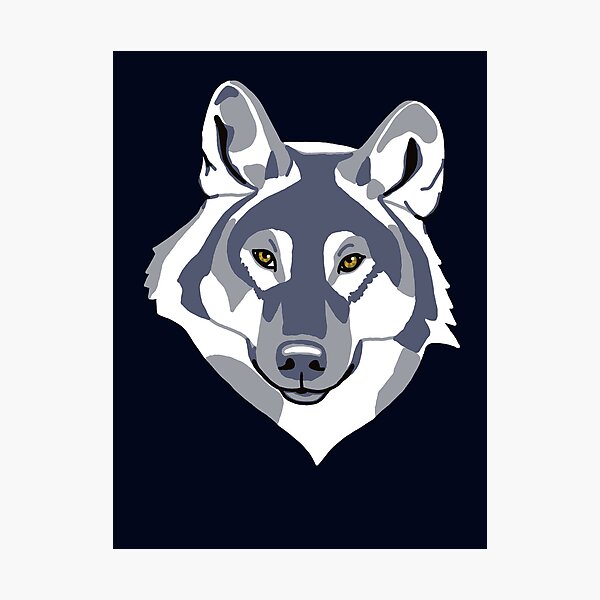 Item preview, Grey Wolf with yellow eyes designed and sold by platosgarden.