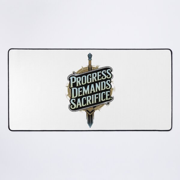 Item preview, Arcane Inspirational Quote Art - Progress Demands Sacrifice Motivational Design designed and sold by pixelpopplanet.