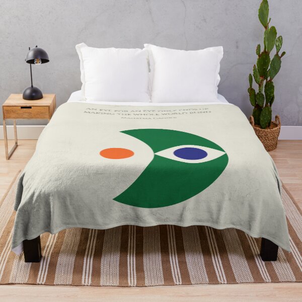 Item preview, Eye for an Eye Mahatma Gandhi Quote India Peace designed and sold by kakarikihill.