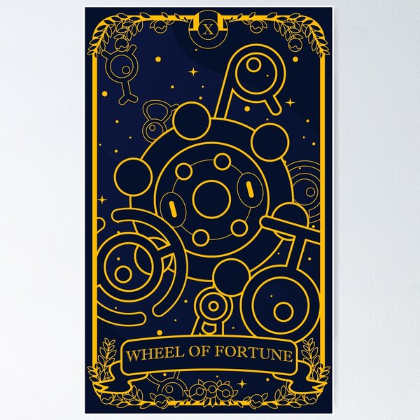 Item preview, Wheel of Fortune Brònzòr Tarot - Golden Vers designed and sold by AndreSimplePoly.