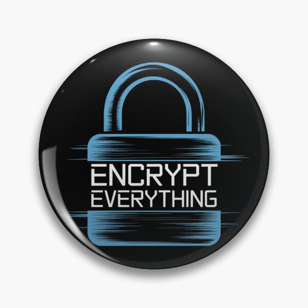 Item preview, Encrypt Everything Blue Lock Cybersecurity Design designed and sold by pixelpopplanet.
