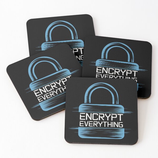 Item preview, Encrypt Everything Blue Lock Cybersecurity Design designed and sold by pixelpopplanet.