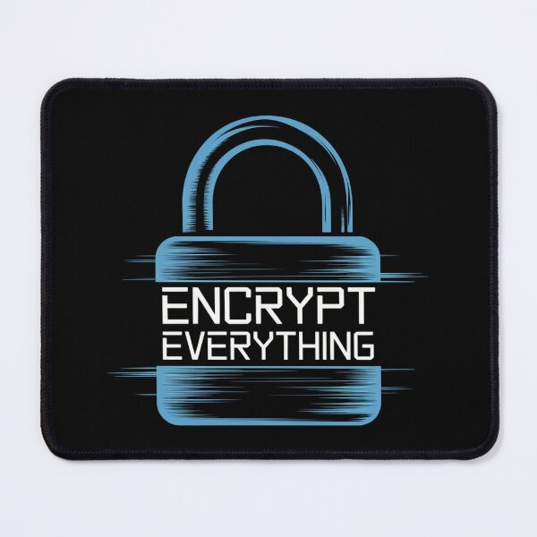 Item preview, Encrypt Everything Blue Lock Cybersecurity Design designed and sold by pixelpopplanet.
