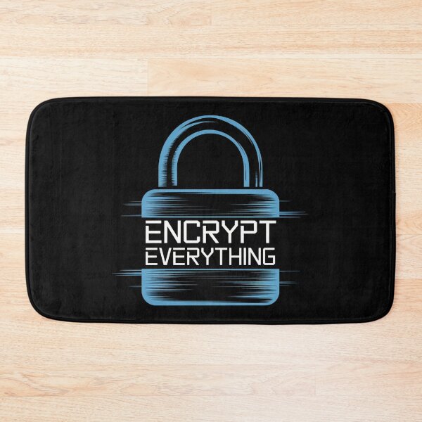 Item preview, Encrypt Everything Blue Lock Cybersecurity Design designed and sold by pixelpopplanet.