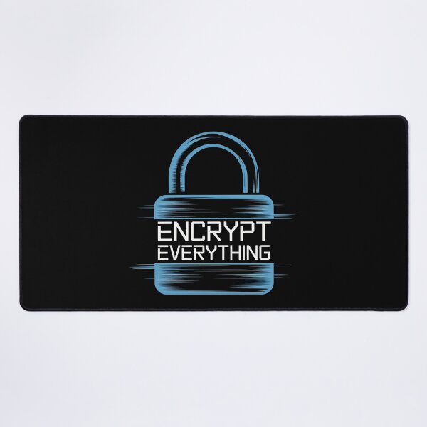 Item preview, Encrypt Everything Blue Lock Cybersecurity Design designed and sold by pixelpopplanet.