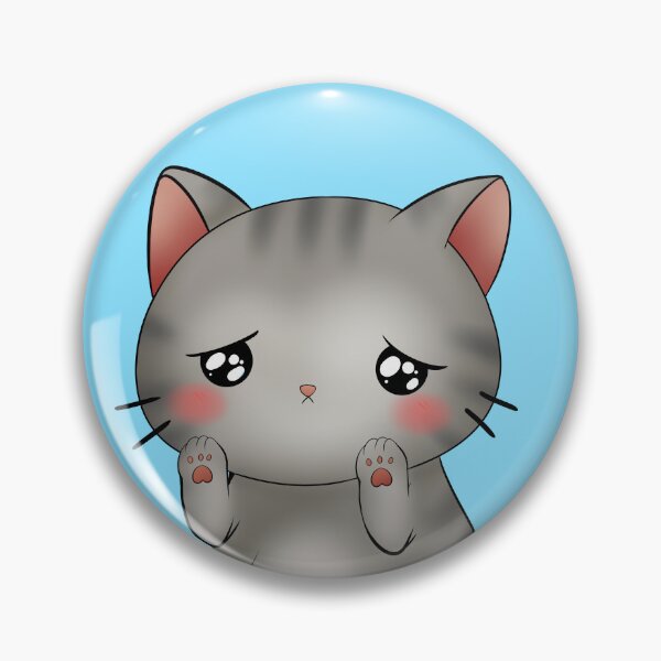 Item preview, sad kitty kawaii designed and sold by Drawersofdraw.