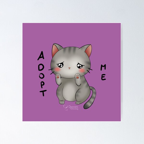 Item preview, sad kitty kawaii designed and sold by Drawersofdraw.