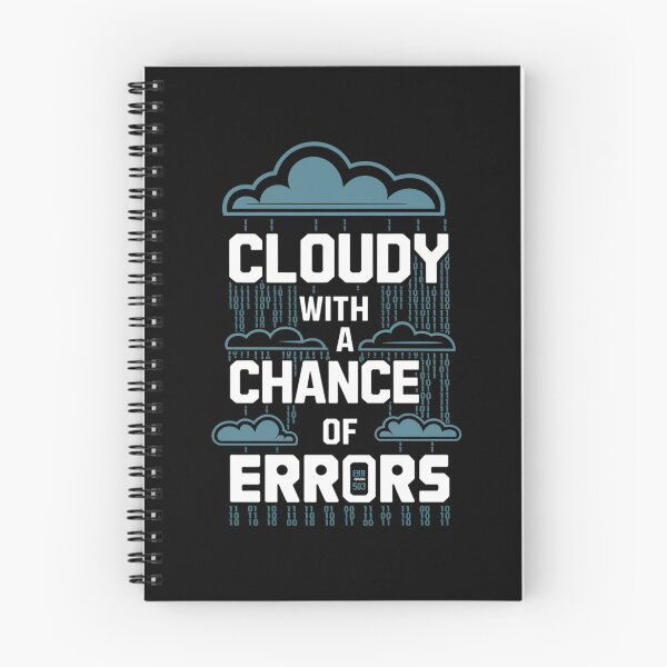 Item preview, Cloudy with a Chance of Errors Design for Programmers and Tech Enthusiasts designed and sold by pixelpopplanet.