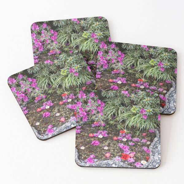Item preview, Small garden pond with azaleas and camellias designed and sold by CameliaC.