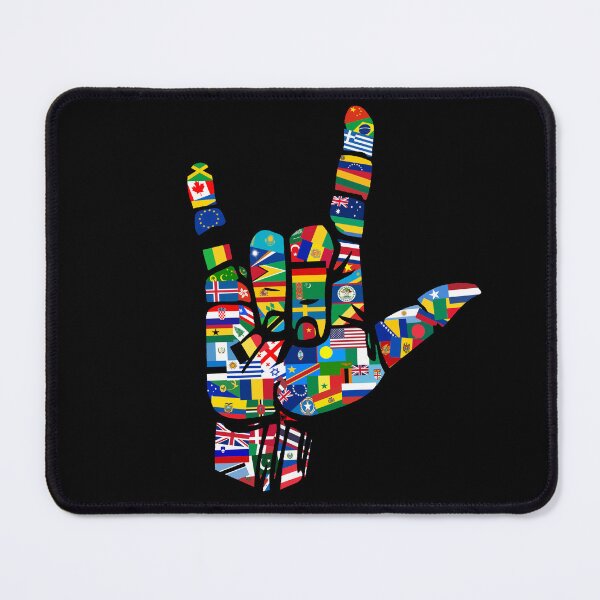 Item preview, I Love the World, Love Sign, Flags of the World, ASL International designed and sold by levsal.