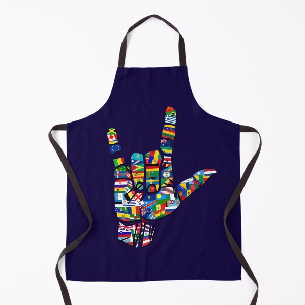 Item preview, I Love the World, Love Sign, Flags of the World, ASL International designed and sold by levsal.