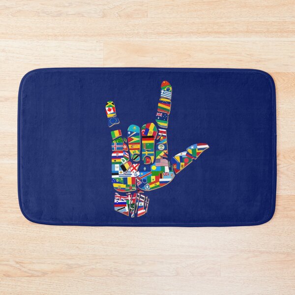 Item preview, I Love the World, Love Sign, Flags of the World, ASL International  designed and sold by levsal.