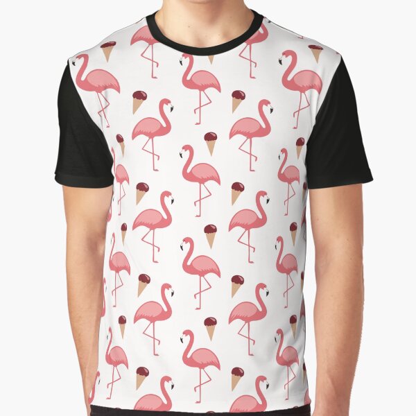 Item preview, Cute Flamingos and Ice Cream designed and sold by maxxie-pod.