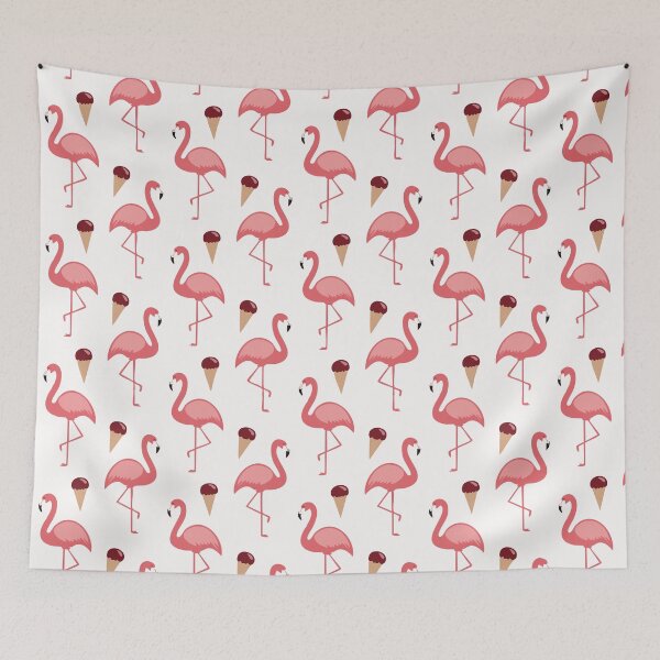 Aperçu de l'œuvre Flamants roses et glaces mignons créée et vendue par maxxie-pod.