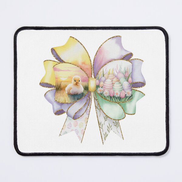 Item preview, Easter Duck Watercolor Bow designed and sold by MadCatPrints.