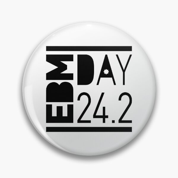 Item preview, EBM Day BLACK Version, electronic vibes, 242, logo designed and sold by parissiArt.