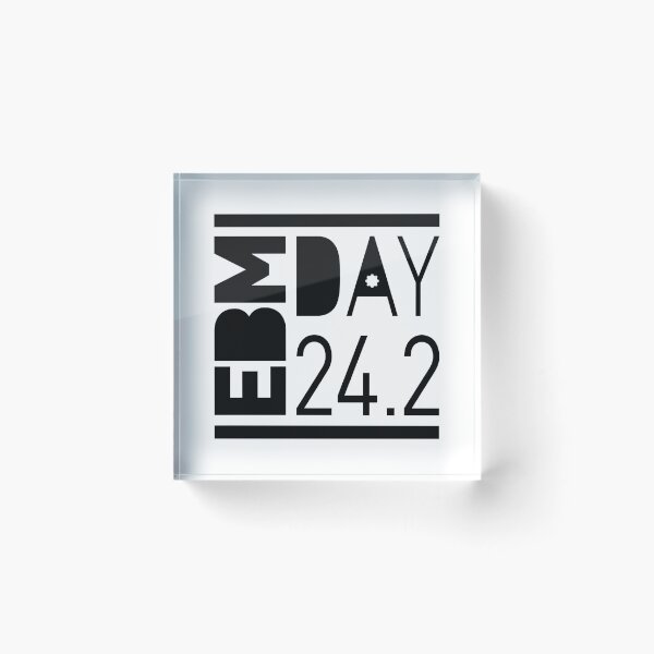 Item preview, EBM Day BLACK Version, electronic vibes, 242, logo designed and sold by parissiArt.