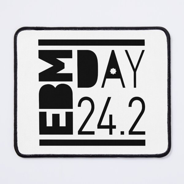Item preview, EBM Day BLACK Version, electronic vibes, 242, logo designed and sold by parissiArt.