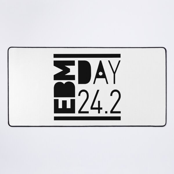 Item preview, EBM Day BLACK Version, electronic vibes, 242, logo designed and sold by parissiArt.