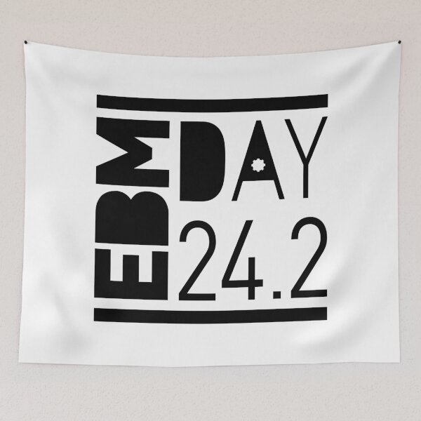 Item preview, EBM Day BLACK Version, electronic vibes, 242, logo designed and sold by parissiArt.