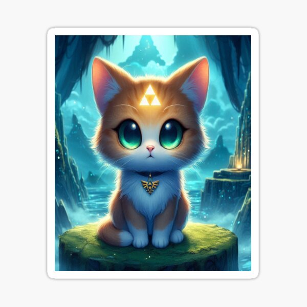 Vista previa del artículo con la obra «Gato Hylian», diseñado y vendido por R-Digits ⭐⭐⭐⭐⭐.