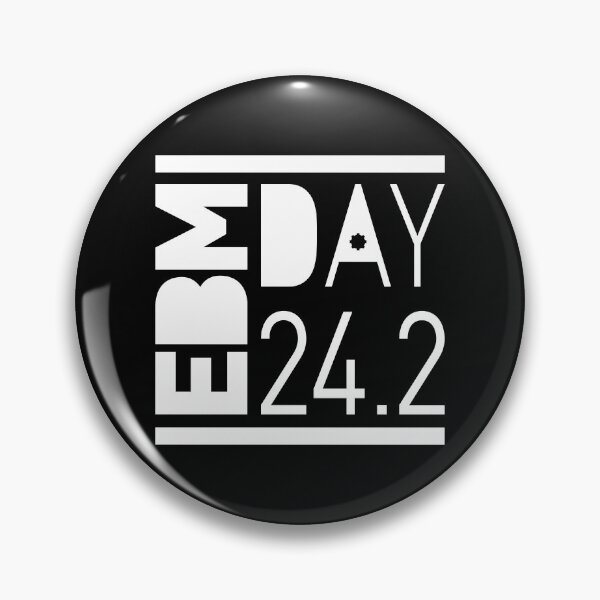 Item preview, EBM Day White Version, electronic vibes, 242, logo designed and sold by parissiArt.