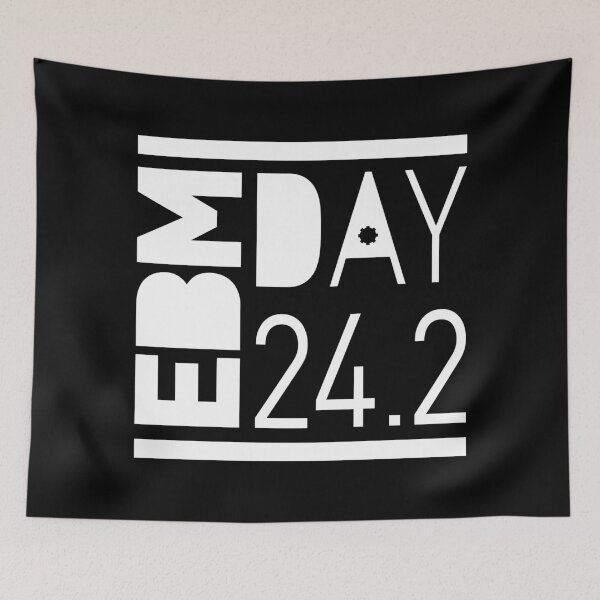 Item preview, EBM Day White Version, electronic vibes, 242, logo designed and sold by parissiArt.