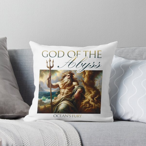 Item preview, NEOCLASSICAL GREEK GOD WITH TRIDENT - GOD OF THE ABYSS OCEAN'S FURY designed and sold by justyna-s28.