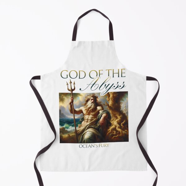 Item preview, NEOCLASSICAL GREEK GOD WITH TRIDENT - GOD OF THE ABYSS OCEAN'S FURY designed and sold by justyna-s28.