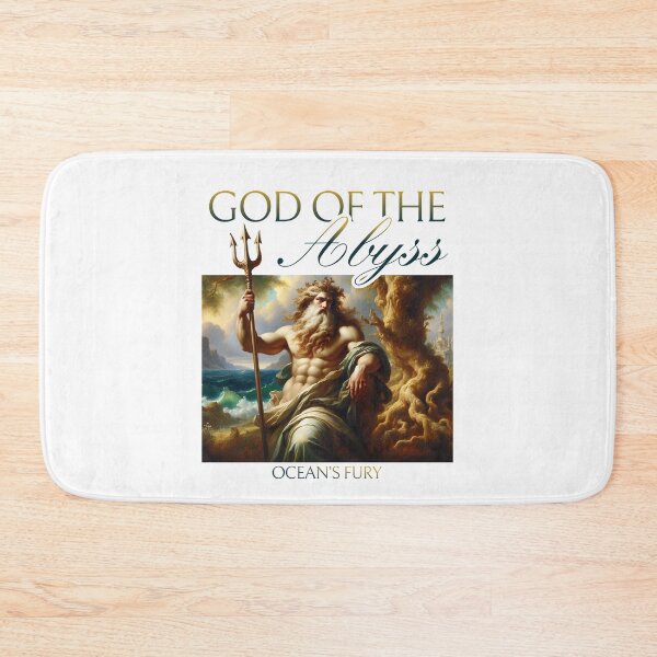 Item preview, NEOCLASSICAL GREEK GOD WITH TRIDENT - GOD OF THE ABYSS OCEAN'S FURY designed and sold by justyna-s28.