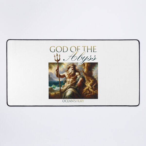 Item preview, NEOCLASSICAL GREEK GOD WITH TRIDENT - GOD OF THE ABYSS OCEAN'S FURY designed and sold by justyna-s28.