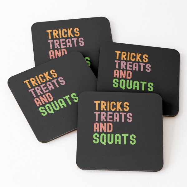 Item preview, Tricks Treats and Squats funny Halloween workout designed and sold by snowry.