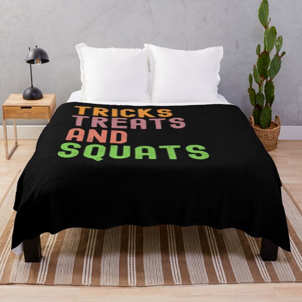 Item preview, Tricks Treats and Squats funny Halloween workout designed and sold by snowry.