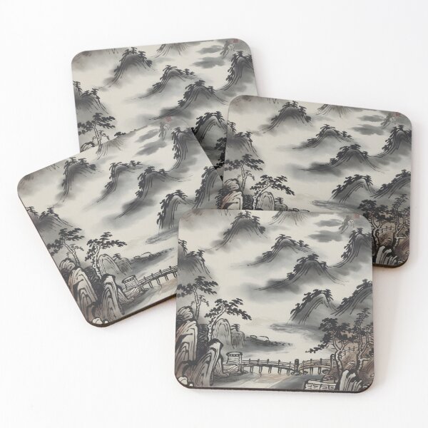 Item preview, Traditional Drawing Mountain Area designed and sold by MakaltsisDesign.