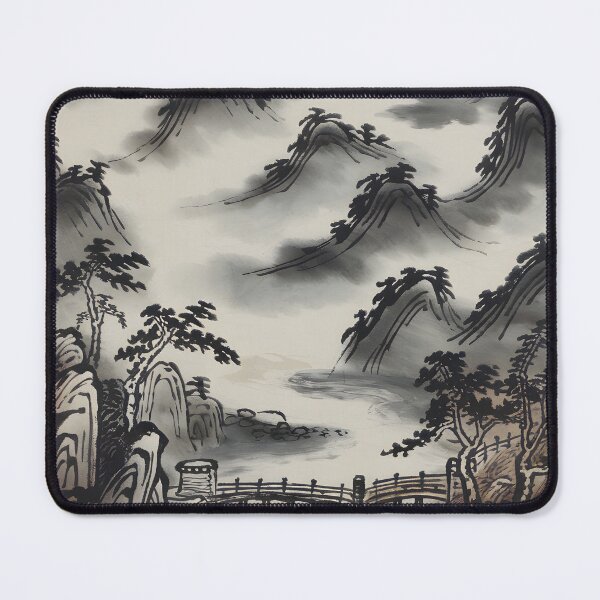 Item preview, Traditional Drawing Mountain Area designed and sold by MakaltsisDesign.