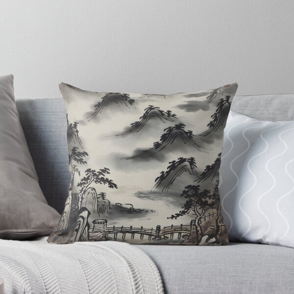 Item preview, Traditional Drawing Mountain Area designed and sold by MakaltsisDesign.