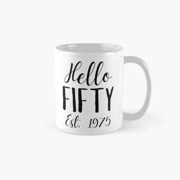 Item preview, Hello Fifty | 50th Birthday Celebration | Vintage 1975 Anniversary designed and sold by highflycrafts.