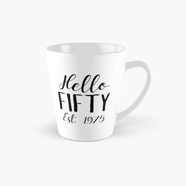Item preview, Hello Fifty | 50th Birthday Celebration | Vintage 1975 Anniversary designed and sold by highflycrafts.