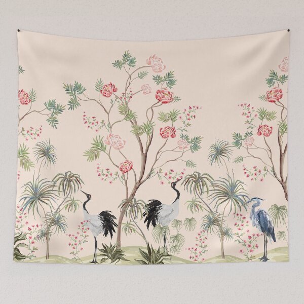 Item preview, Herons under the rose bushes designed and sold by OtterFactory.