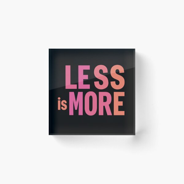 Item preview, Less is More | Minimalist Typography Design designed and sold by warayut.