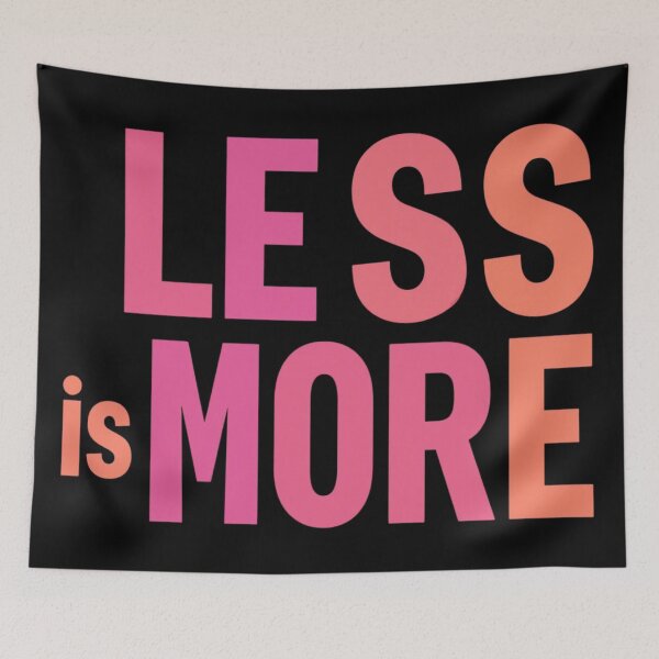Item preview, Less is More | Minimalist Typography Design designed and sold by warayut.
