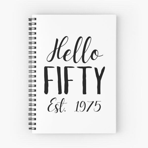 Item preview, Hello Fifty | 50th Birthday Celebration | Vintage 1975 Anniversary designed and sold by highflycrafts.