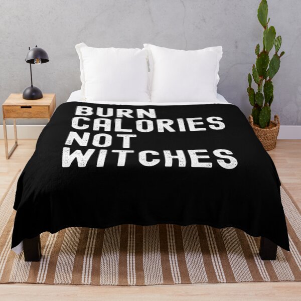 Item preview, Burn Calories not Witches funny Halloween humor gym designed and sold by snowry.