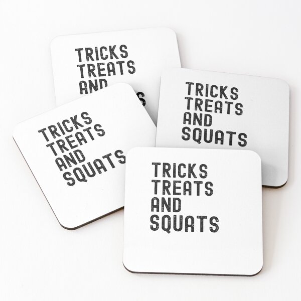 Item preview, Tricks Treats and Squats funny Halloweenhumor workout designed and sold by snowry.